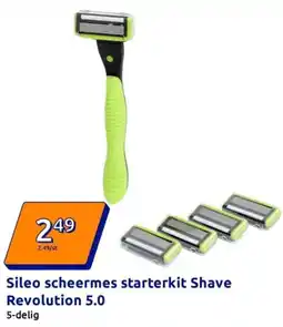 Action Sileo scheermes starterkit Shave Revolution 5.0 aanbieding