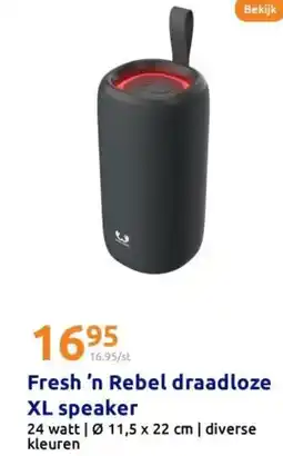 Action Fresh 'n Rebel draadloze XL speaker aanbieding