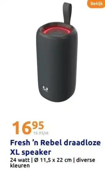 Action Fresh 'n Rebel draadloze XL speaker aanbieding