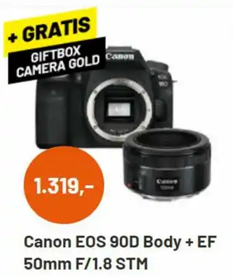 Kamera Express Canon EOS 90D Body + EF 50mm F/1.8 STM aanbieding