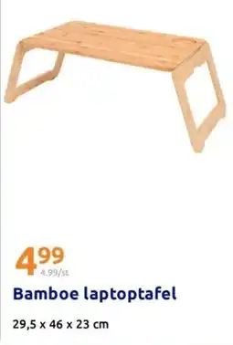 Action Bamboe laptoptafel aanbieding