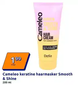 Action Cameleo keratine haarmasker Smooth & Shine aanbieding