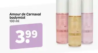 Wibra Amour de Carnaval bodymist 100 ml aanbieding