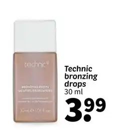 Wibra Technic bronzing drops aanbieding