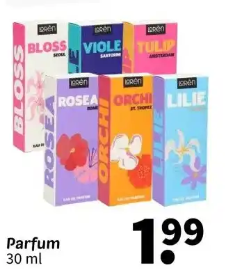 Wibra Parfum 30 ml aanbieding