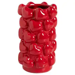 Kwantum Vaas Hartjes Rood aanbieding