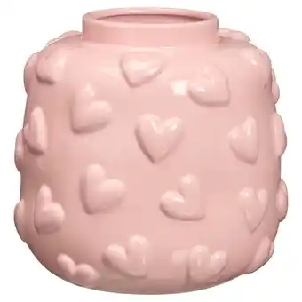 Kwantum Vaas Hartjes Roze aanbieding