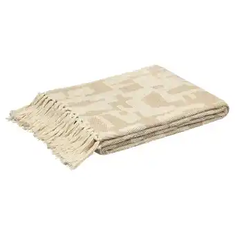 Kwantum Plaid Tours Naturel - 130x170 cm aanbieding