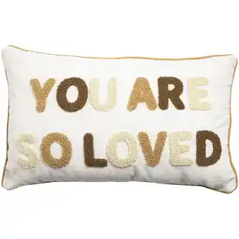 Kwantum Kussen Loved Wit 30x50 cm aanbieding