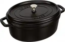 Bol.com Staub Braadpan Ovaal Cocotte Zwart - ø 31 cm / 5.5 liter aanbieding