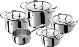 Bol.com ZWILLING Contur Clad - 5-delige set - Zilver aanbieding