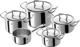 Bol.com ZWILLING Contur Clad - 5-delige set - Zilver aanbieding