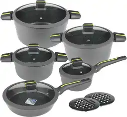 Bol.com Klausberg 7358 pannenset - 12 delig - Gesmeed Aluminium - Alle warmtebronnen aanbieding