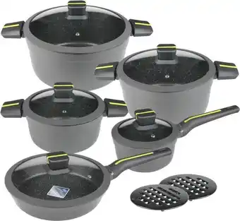 Bol.com Klausberg 7358 pannenset - 12 delig - Gesmeed Aluminium - Alle warmtebronnen aanbieding
