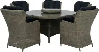 Intratuin Intratuin 5-zits diningset Samba grijs aanbieding