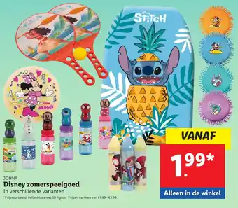 Lidl Disney zomerspeelgoed aanbieding