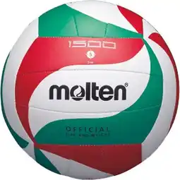 Bol.com Molten Volleybal V5M1500 - Maat 5 - Wit groen rood - 270gr aanbieding