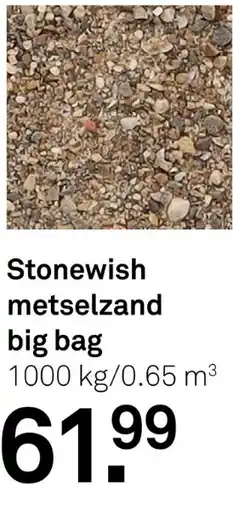 Karwei Stonewish metselzand big bag aanbieding