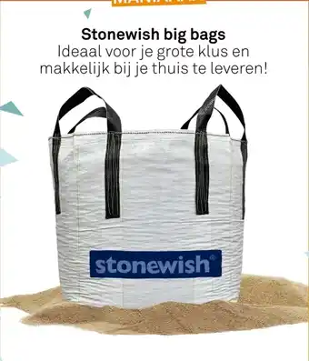 Karwei Stonewish big bags aanbieding