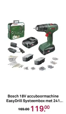 Karwei Bosch 18V accuboormachine EasyDrill Systeembox met 241. aanbieding