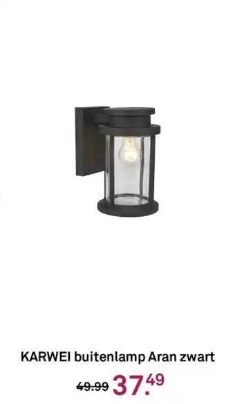 Karwei KARWEI buitenlamp Aran zwart aanbieding
