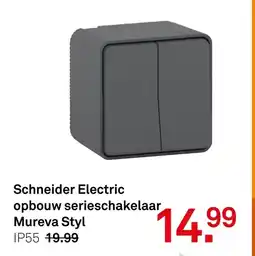 Karwei Schneider Electric opbouw serieschakelaar Mureva Styl aanbieding
