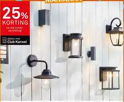 Karwei Op alle buiten verlichting aanbieding