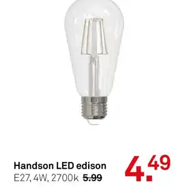 Karwei Handson LED edison aanbieding