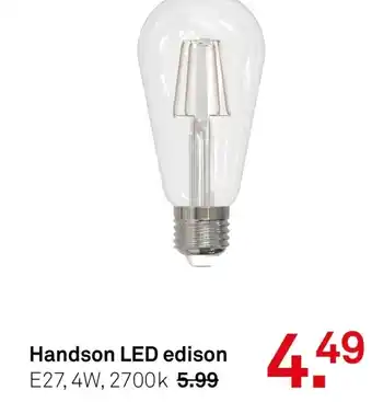 Karwei Handson LED edison aanbieding
