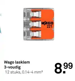 Karwei Wago lasklem 3 voudig aanbieding