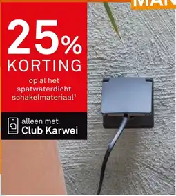 Karwei Op al het spatwaterdicht schakelmateriaal aanbieding
