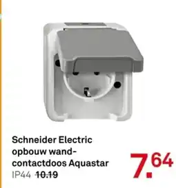 Karwei Schneider Electric opbouw wand contactdoos Aquastar aanbieding