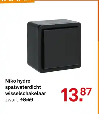Karwei Niko hydro spatwaterdicht wisselschakelaar aanbieding