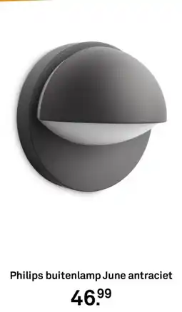 Karwei Philips buitenlamp June antraciet aanbieding