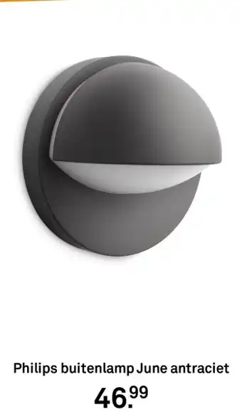 Karwei Philips buitenlamp June antraciet aanbieding