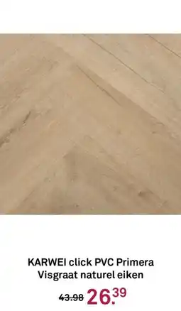 Karwei Karwei click pvc primera visgraat naturel eiken aanbieding