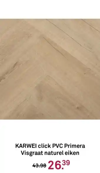 Karwei Karwei click pvc primera visgraat naturel eiken aanbieding
