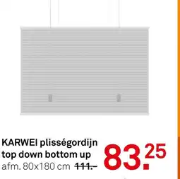 Karwei KARWEI plisségordijn top down bottom up aanbieding