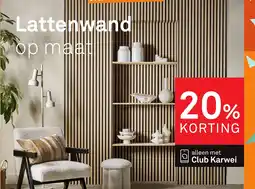 Karwei Lattenwand op maat aanbieding