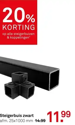 Karwei Steigerbuis zwart aanbieding