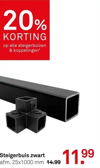 Karwei Steigerbuis zwart aanbieding