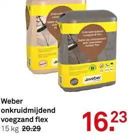 Karwei Weber onkruidmijdend voegzand flex aanbieding