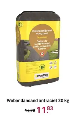 Karwei Weber dansand antraciet aanbieding