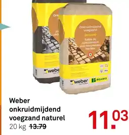 Karwei Weber onkruidmijdend voegzand nature aanbieding