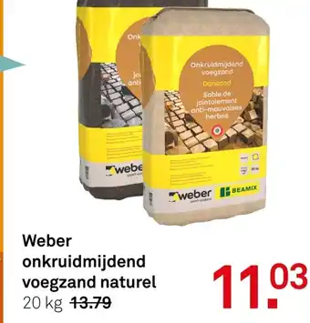 Karwei Weber onkruidmijdend voegzand nature aanbieding