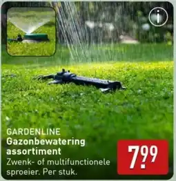 ALDI Gardenline gazonbewatering assortiment aanbieding
