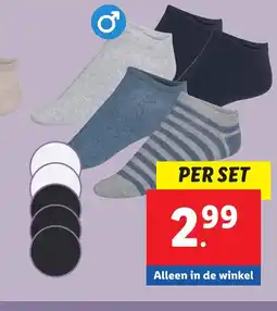 Lidl 5 paar sneakersokken aanbieding