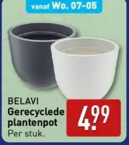 ALDI Belavi gerecyclede plantenpot aanbieding