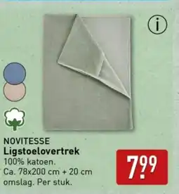 ALDI Novitesse ligstoelovertrek aanbieding