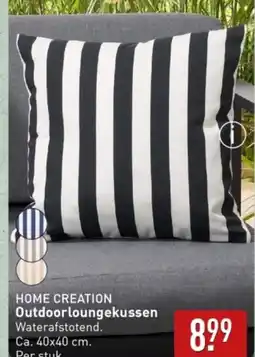 ALDI Home creation outdoorloungekussen aanbieding
